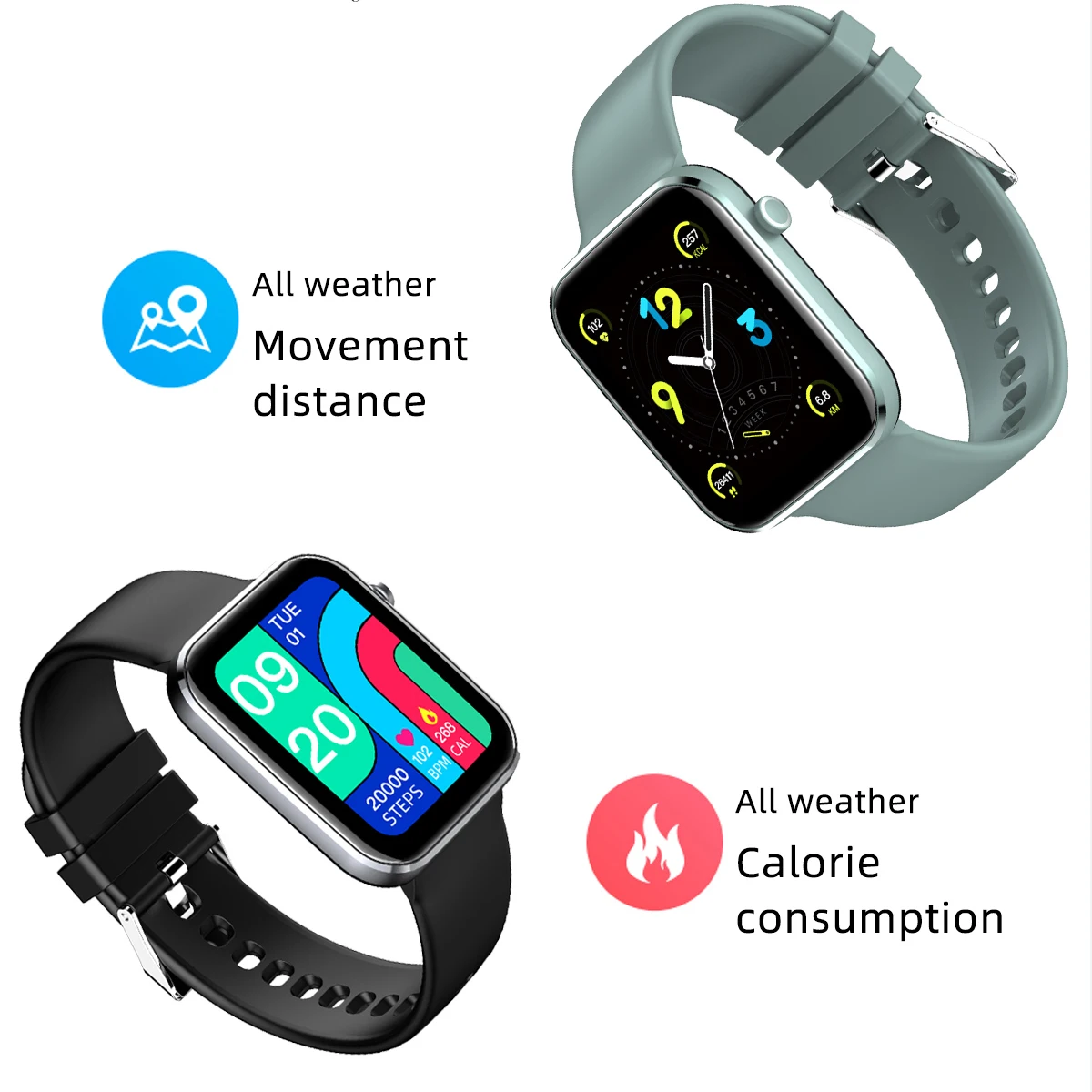 Rollstimi Smart Watch Bluetooth Sports Ladies Bracelet Heart Rate Fitness Pedometer Waterproof Men's | Электроника