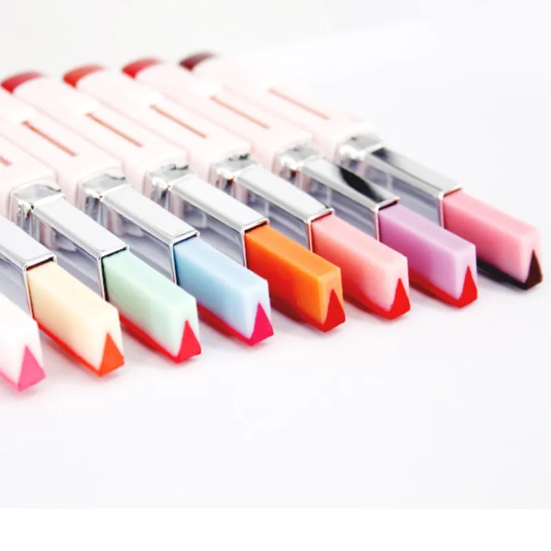 1 шт. профессиональная двухцветная губная помада с двойным градиентом