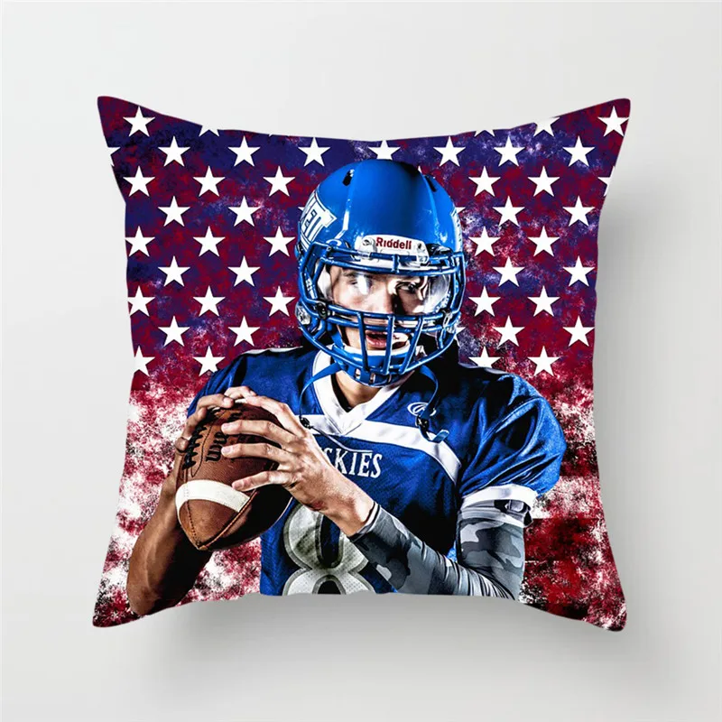 Чехол на подушку для американского футбола Fuwatacchi Спортивная наволочка