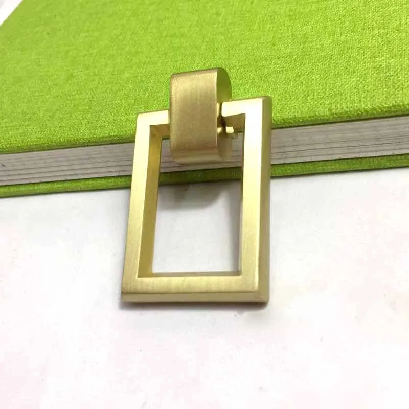 COTOM 1 шт. Квадратные золотые латунные ручки для шкафа и ящика кухонные двери