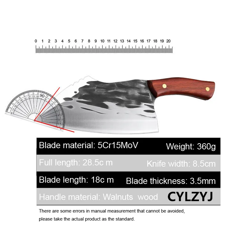 Нож кованый из нержавеющей стали бытовой кухонный резец китайский измельчитель