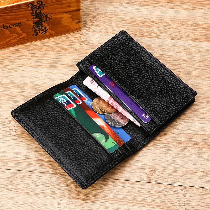 Роскошный брендовый держатель для визиток из натуральной кожи карт с защитой от