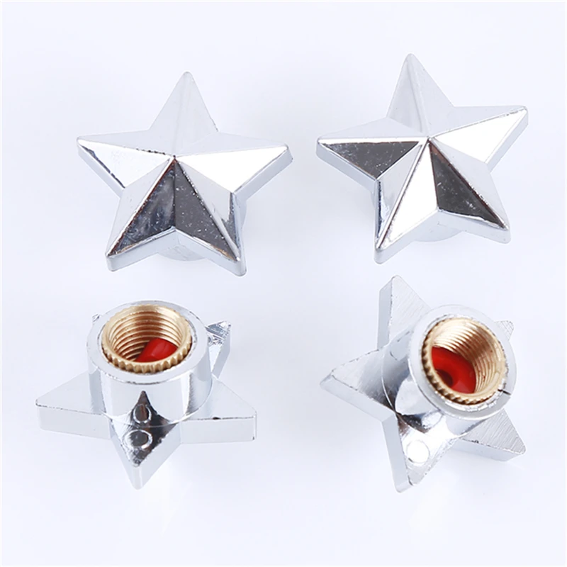 

Универсальный в форме пентаграммы автомобильная шина воздуха клапана Кепки s 4 шт. автомобиль грузовик воздуха Порты и разъёмы крышка колес...