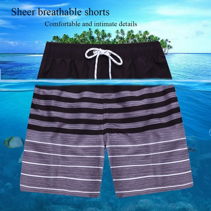 CYSINCOS Mens Swim Trunks Quick Dry Bathing Suit Beach Board Shorts with Mesh Lining 2020 New | Мужская одежда