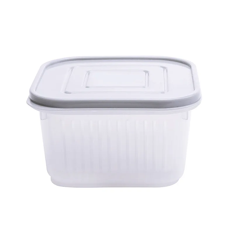 

Sealed Box Drain Box Refrigerator Storage Box Drain Basket Colander Fruit And Vegetable Washing Basket Filter MeshKitchenStorage
