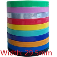 width 29 5mm diameter 18 5mm 18650 lipo battery wrap pvc heat shrink tube insulated sleeve protector cover flat pack colorful
