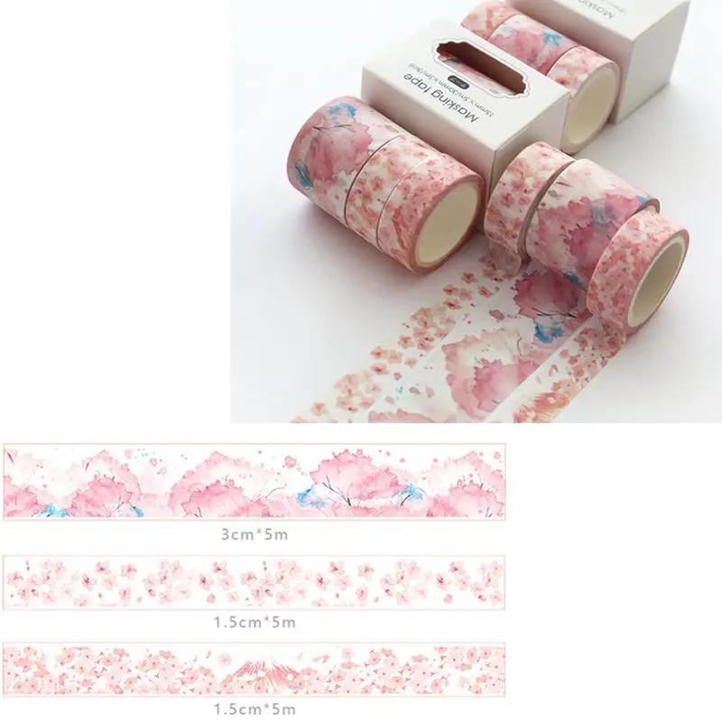 

3Pcs Ocean Washi Tape Set Cute Adhesive Tape DIY Decoration Sticker Scrapbooking Diary Masking Tape
