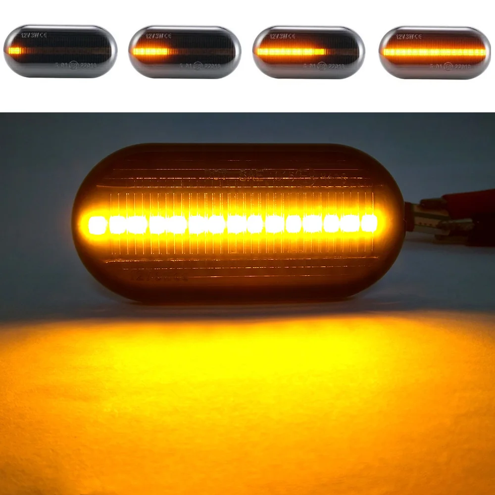 2 шт. последовательного течет Светодиодный Маркер светильник Fender сигнальные