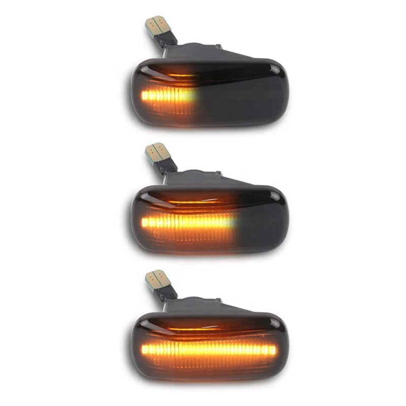 Black Dynamic Led Side Marker Turn Signal Light Lamp for Honda Accord Coupe Civic EG3 S2000 AP1 Integra Type-R NSX NA1 Repe | Автомобили и