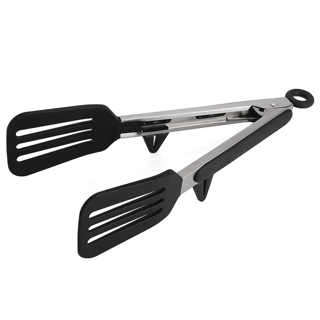 

Silicone Food Tong Stainless Steel Kitchen Tongs Non-Slip Cooking Clip Small Bread Clamp BBQ Tools Kitchen Grill Tong Supplies