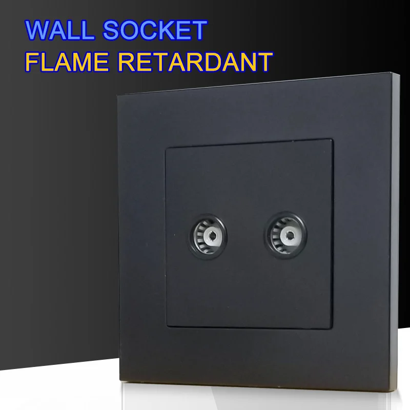 Настенная ТВ-антенна с посеребренным покрытием черная панель из поликарбоната