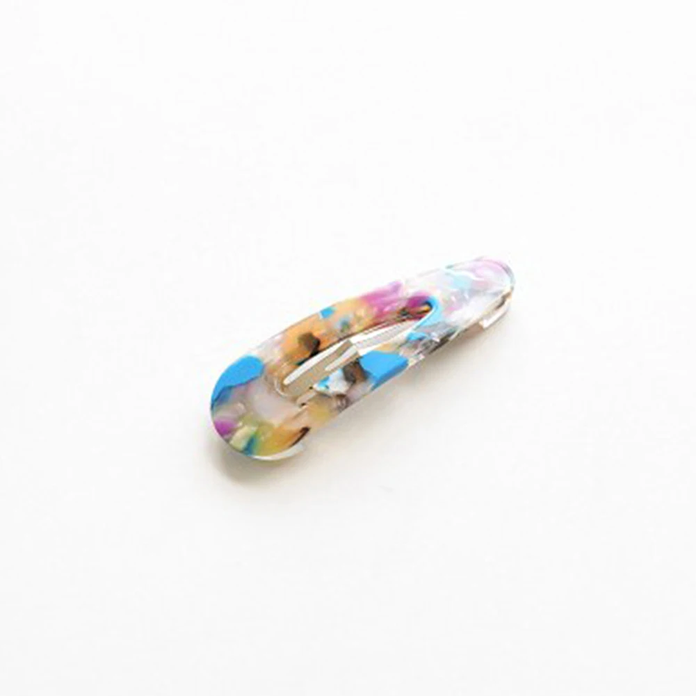 

New 1PCS Fashion Print Acetate Geometric Hair Clips For Women Girls Headband Sweet Hairpins Barrettes Hair Accessories Vintage