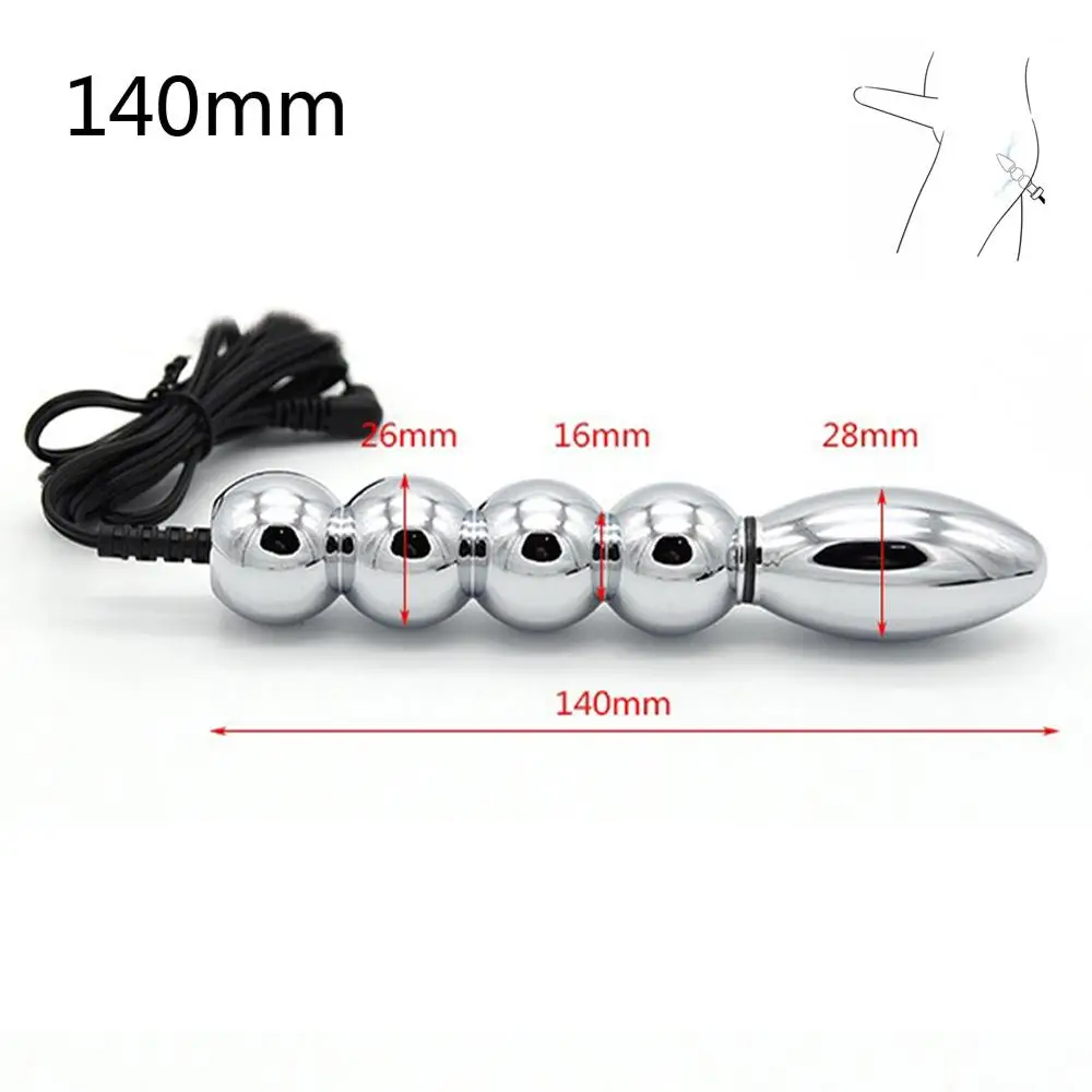 Smooth Pussy Plug&amp5 Balls in Anal Plug Player Electric Shock Orgasm Toy Medical Themed Physical Therapy Product | Красота и