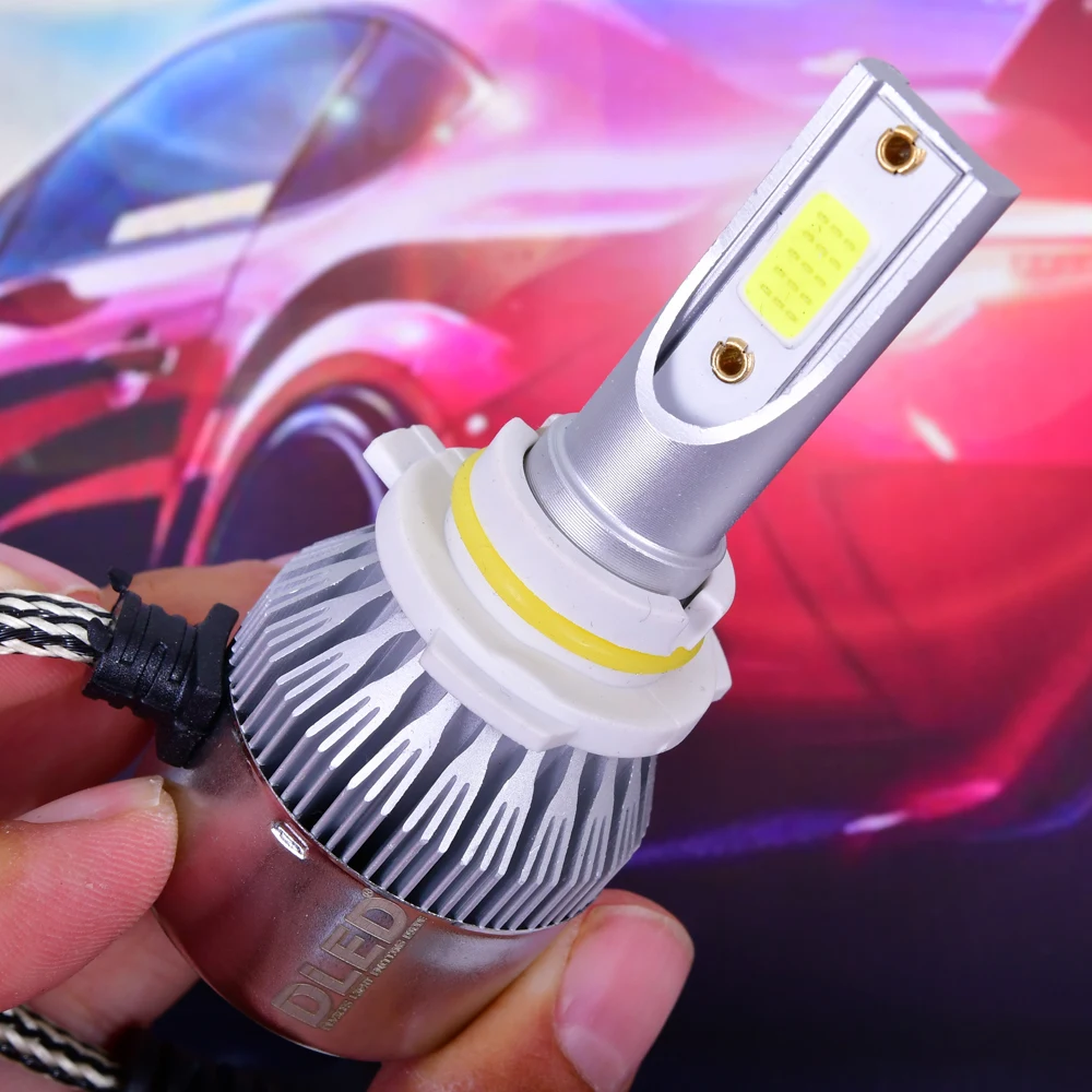 1шт Автолампа светодиодная H1 H3 H4 H7 H8 H9 H11 HB3 HB4 DLED C SIX|Передние LED-фары для авто| |