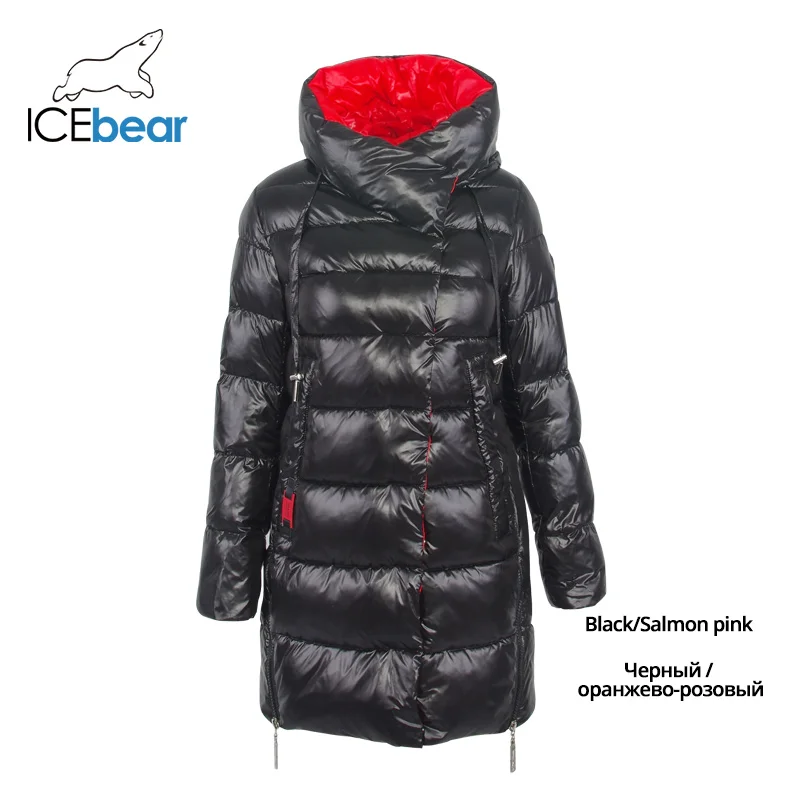 ICEbear/Новинка года зимняя женская куртка высококачественное Женское пальто модные теплые женские пальто Брендовая женская одежда GWD19503I - Цвет: G901-G376