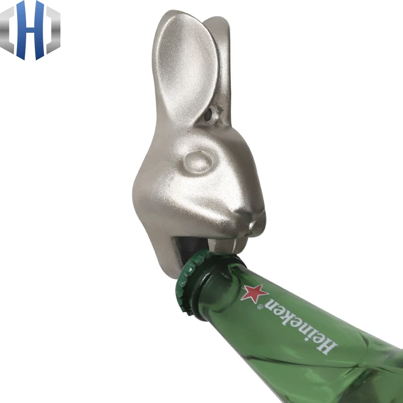 Настенное крепление штопор для бутылок кролик цинковый сплав пивная отвертка