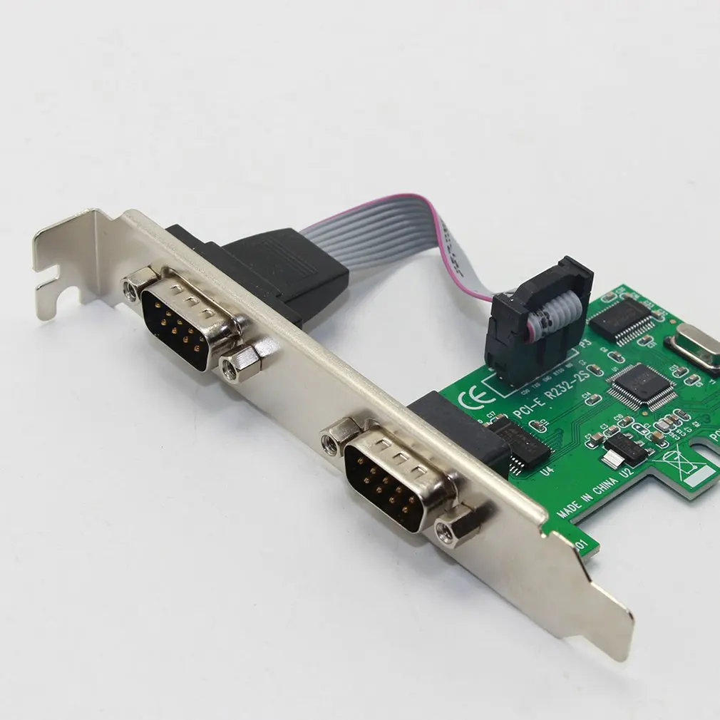 Для Ssu Pci-E последовательная карта Pci-E для карты последовательного порта R232 Интерфейс 9-Pin Com порт карта Промышленный контроль Плата расширения