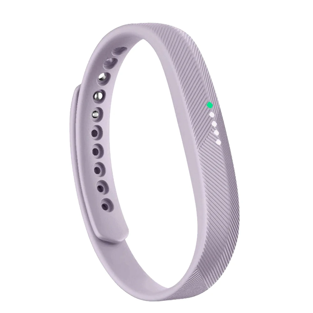 light grey Baaletc для Fitbit Flex 2 Band 6 цветов Мягкая силиконовая лента ремешок для Fibit Flex 2 браслет аксессуары маленький большой - Цвет: light grey