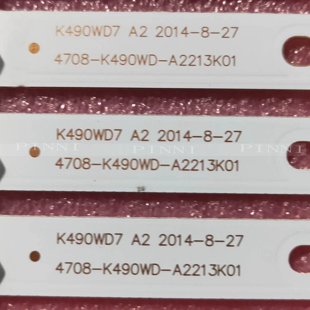 

9 шт. x светодиодный ная подсветка для K490WD7 4708-K49WD7-A2213K11/21 LE49K51S-UD 49PFF5250 49PFL3445/T3 UD49H18 6 светодиодный s