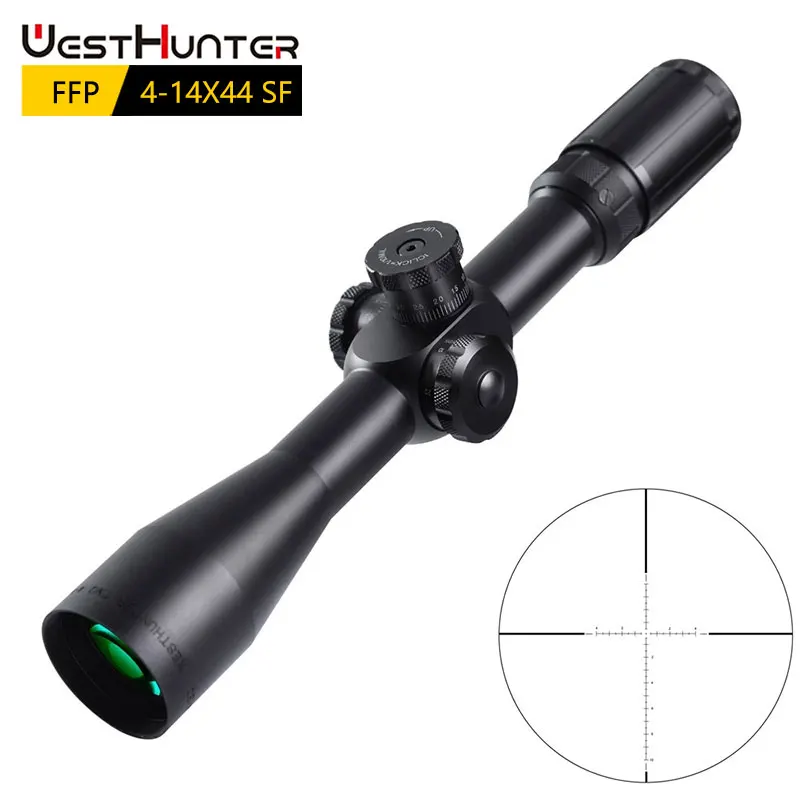 WESTHUNTER FFP 4 14X44 SF охотничьи прицелы первый фокусный плоскостный прицел стеклянная