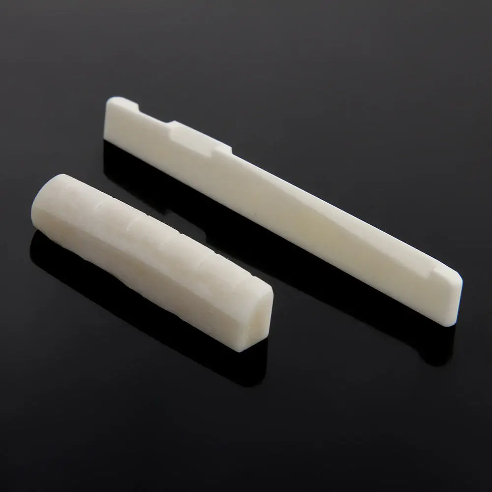 

1 Set Bone Bridge Pins Nail Nut Saddle Part For Acoustic Folk Guitar