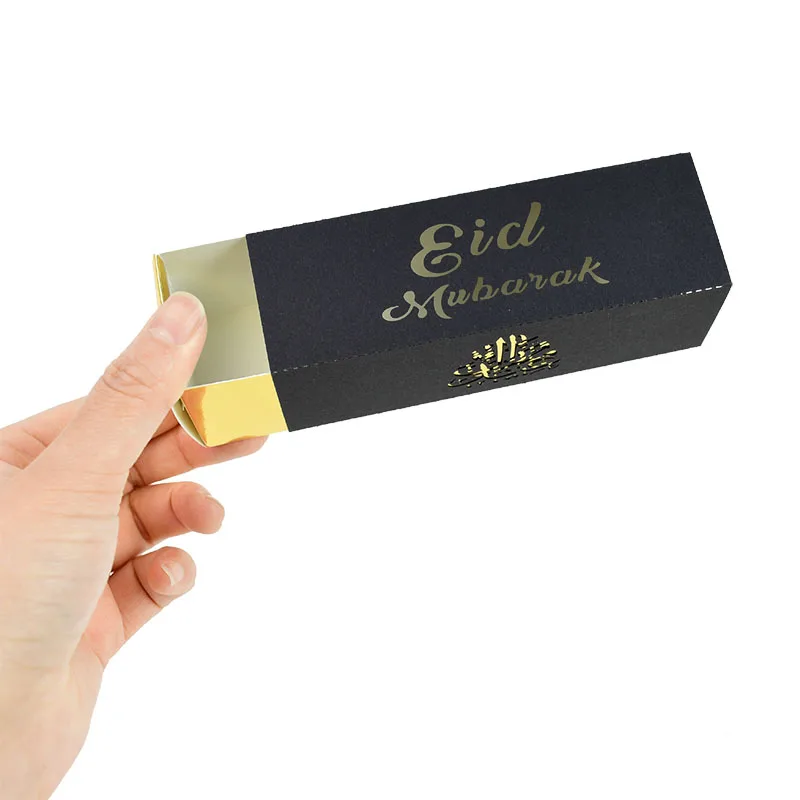 

10pcs/set Eid Mubarak Candy Box DIY Laser Cut Hollow Candy Gift Boxes Ramadan Decorations Islamic Eid Mubarak Party Decoration