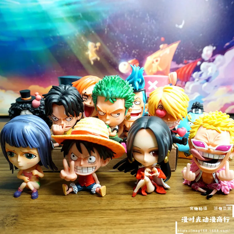

One Piece Anime Figure Toys Luffy Roronoa Zoro Action Figure Sanji Sabo Ace One Piece Figurine Collection Model Doll Gift