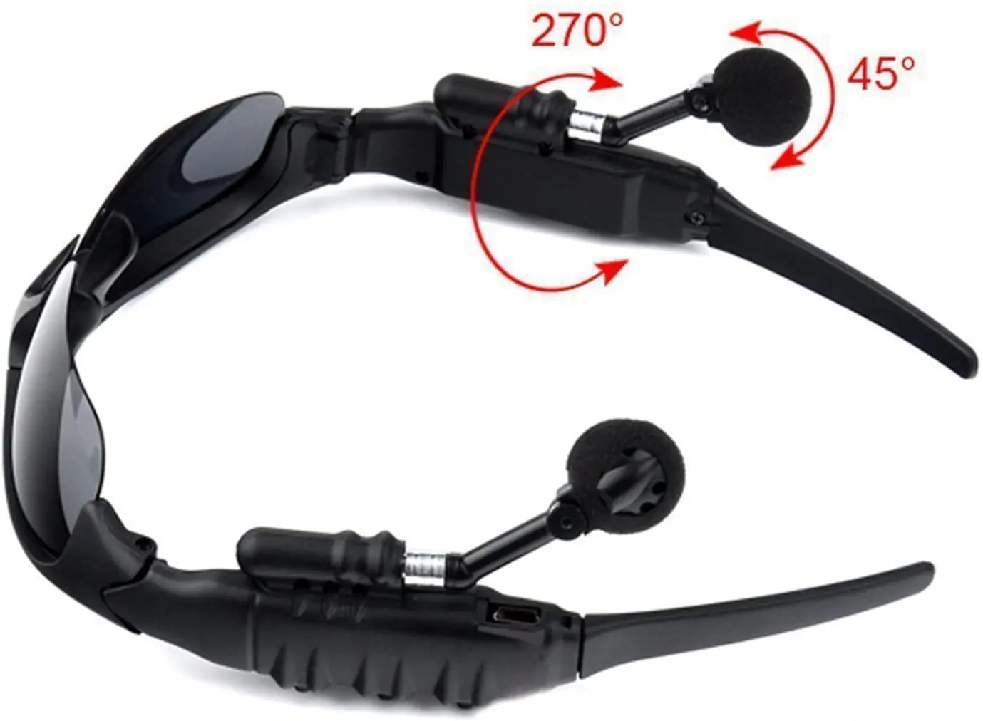 구매 TechKen 선글라스 헤드셋 헤드폰 블루투스 무선 음악 선글라스 헤드셋 IPhone Zuidis Bluetooth와 호환 가능