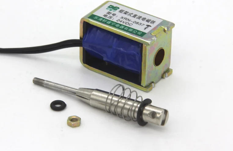 

XRN-0837T DC 12V/24v 15N 10mm Push Pull Type открытая рама Электромагнит