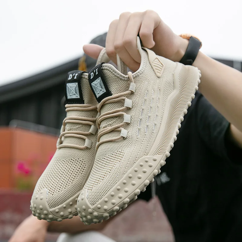 

Мужские кроссовки для бега, дышащие мужские кроссовки, сетчатые кроссовки, прогулочная обувь на плоской подошве, Спортивная повседневная о...