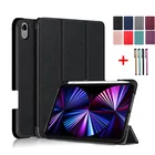Чехол-карандаш для Ipad Mini 6, чехол 8,3 дюйма для Ipad Mini6, чехол, Магнитная подставка тройного сложения, держатель для ручки, настольный чехол + ручка