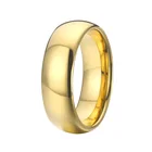 Кольцо из карбида вольфрама для мужчин и женщин, ювелирное изделие под золото, полноразмерное свадебное кольцо для пар, от 5 до 15