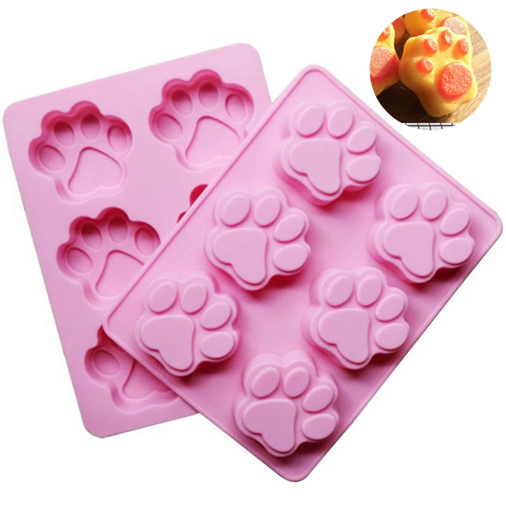 Силиконовая форма для торта с 6 полостями 3D кошачьих когтей сахарный шоколадный