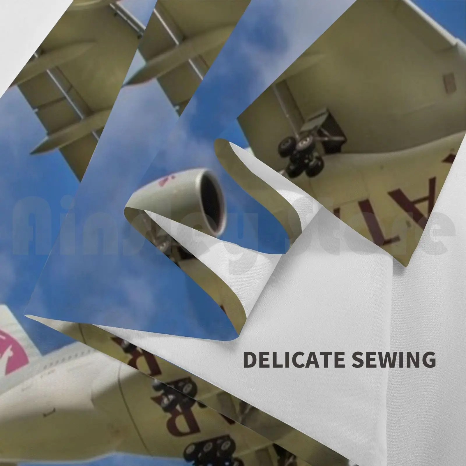 Катарский гобелен гостиная спальня Катар самолет посадка 747 780 Летающий