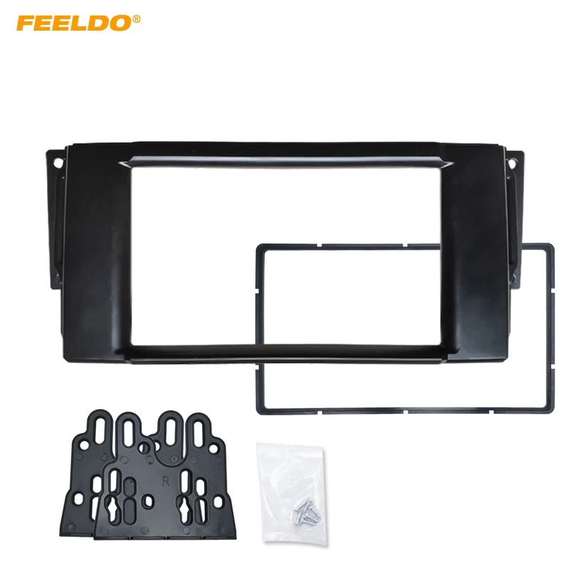 FEELDO 2DIN автомобильный CD/DVD Радио фасции Панель рамка для Land Rover Range