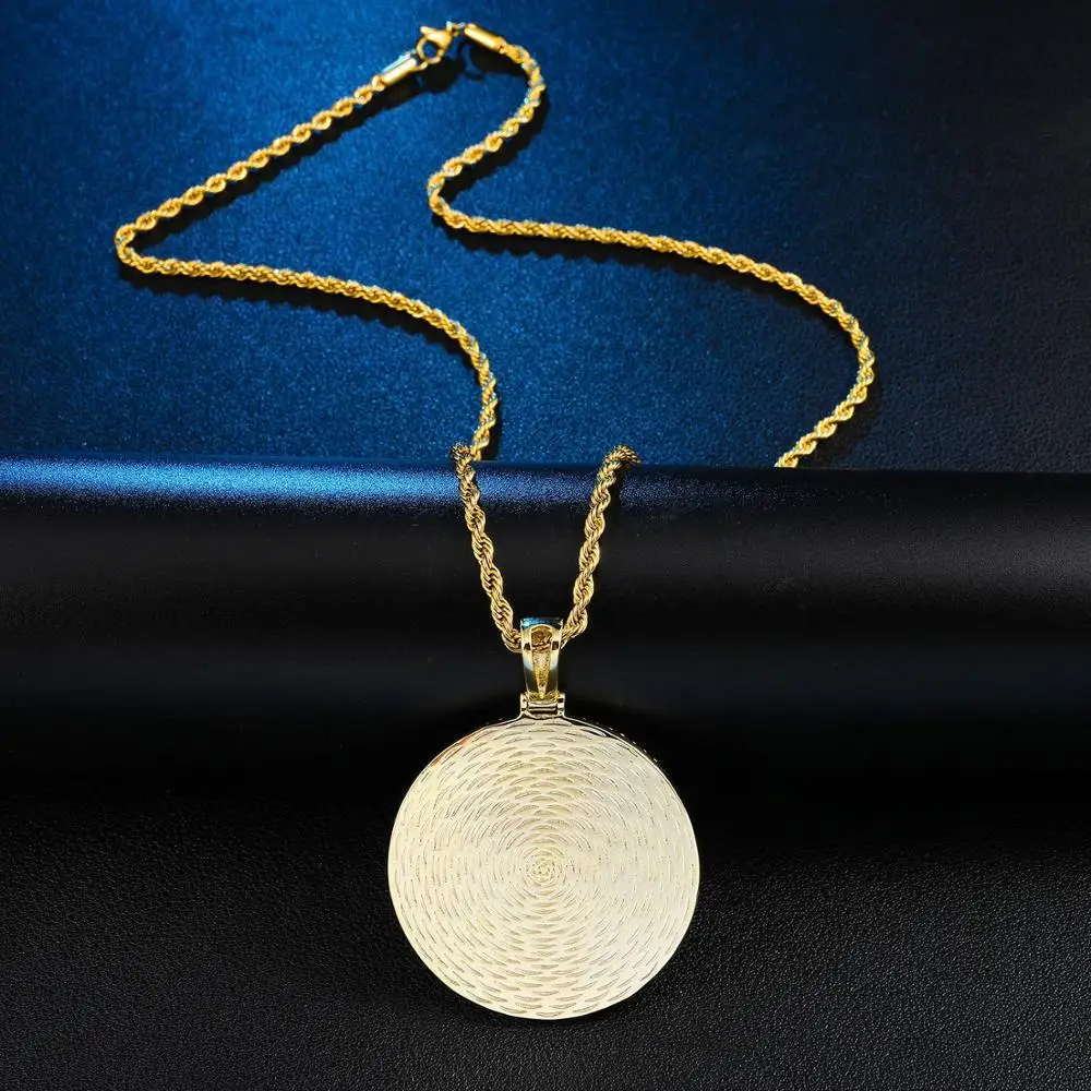 Цепочка с кулоном в стиле хип-хоп фианитами | Украшения и аксессуары