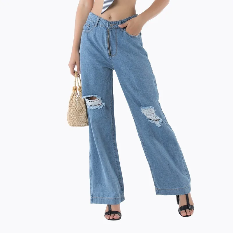 Весенние и летние мешковатые джинсы женские Мешковатые модные большого размера