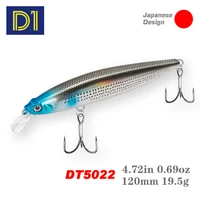 d1 floating minnow fishing lure 120mm19 5g brand lure artificial hard wobblers for bass trout pesca 2021 fishing accessories