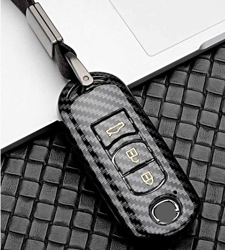 Автомобильный держатель ключа из АБС углеродного волокна для Mazda CX 5 3 6 Atenza Alexa 2/3