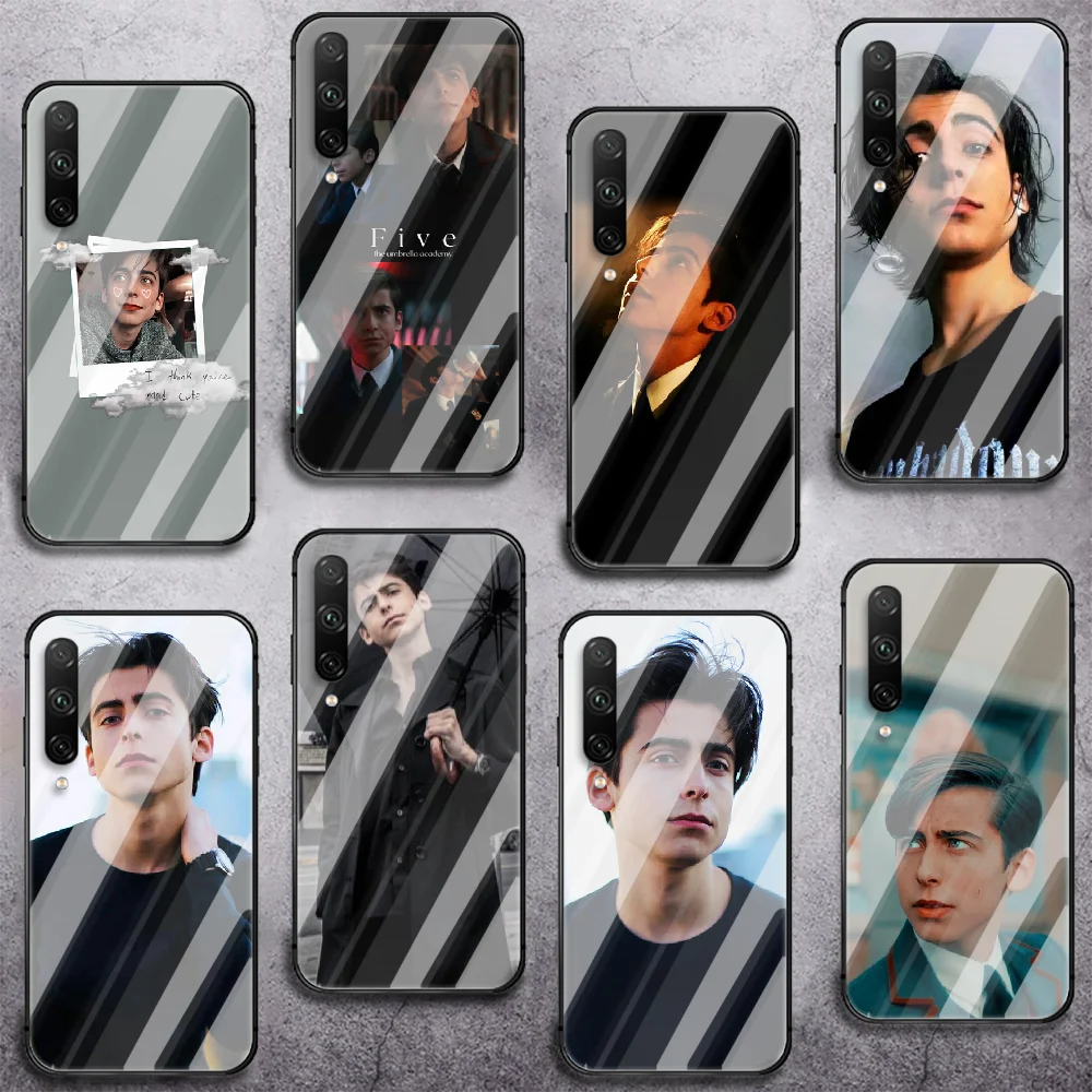 

Aidan Gallagher Umbrella Academy Phone Tempered Glass Case Cover For huawei honor 7 8 9 10 20 A X S lite i pro Cell Bumper Phone