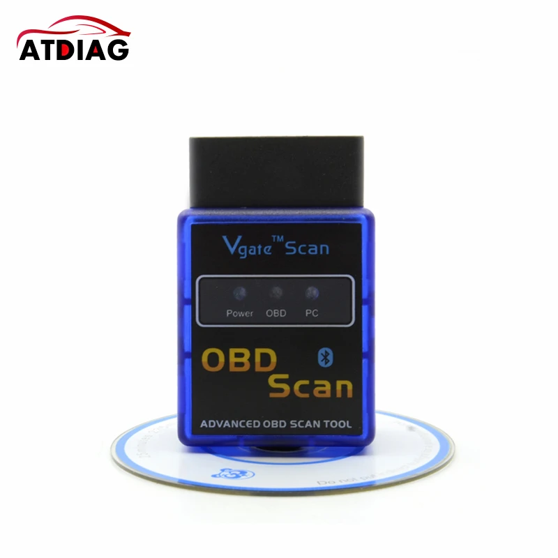 Заводская цена мини ELM 327 Bluetooth 2 1 Vgate Scan OBD2 / OBDII ELM327 V2.1 сканер кодов поддерживает