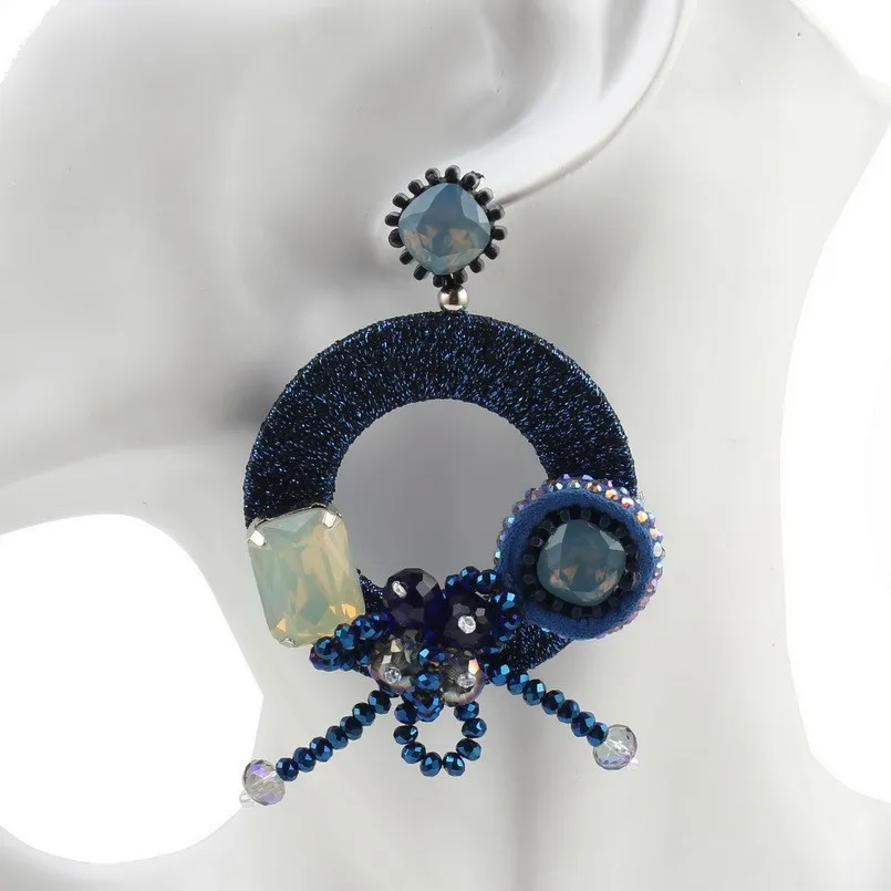 Florosy красочные полимерные хрустальные бусины Большая подвеска цветок висячие