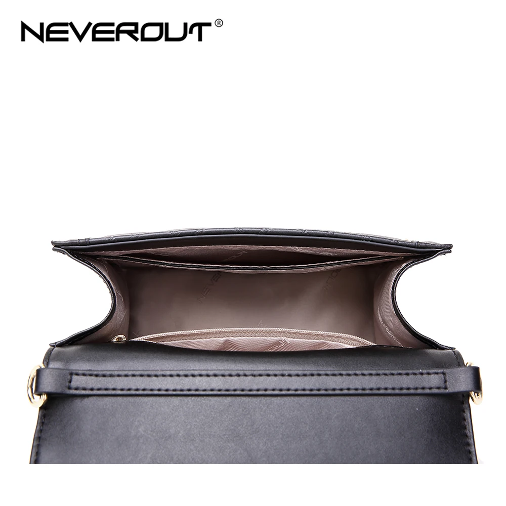 Маленькая стеганая сумка NEVEROUT с заклепками на плечо из кожи|Сумки ручками| |
