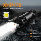 Фонарь XHP170, светодиодный, супер яркий, тактический, с зарядкой от USB
