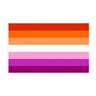 60x9 0 см90x150 см Лесбийский закат ЛГБТ гордость женщина флаг 2x3 фута3x5 футов оранжевый розовый Радуга, гей баннер