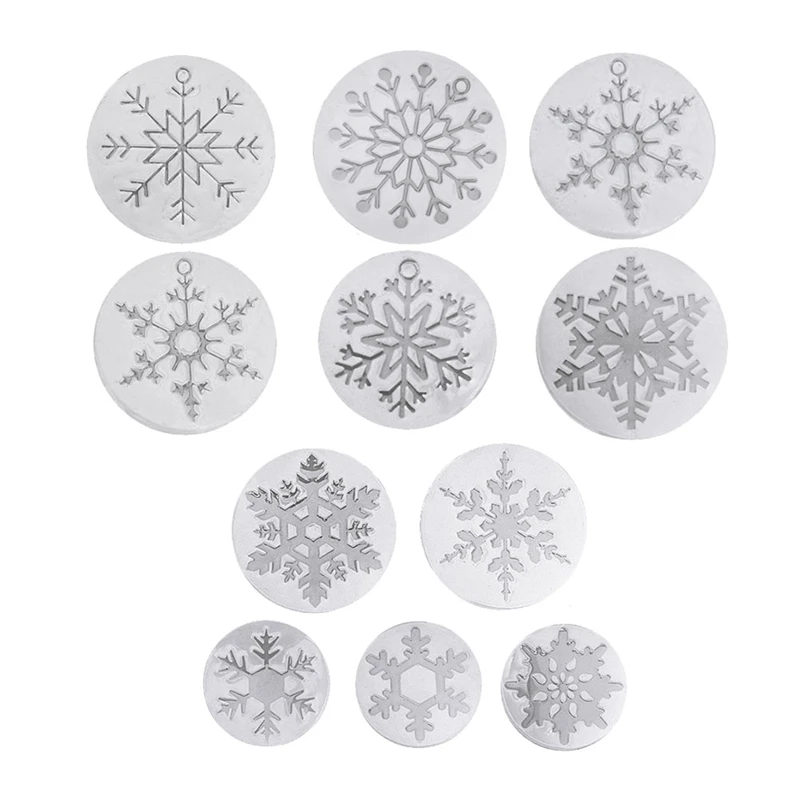 

11 Pcs Snowflake Resin Ornament Molds,Resin Mold Ornament For DIY Crafts,Necklace Earrings Pendants,Keychain