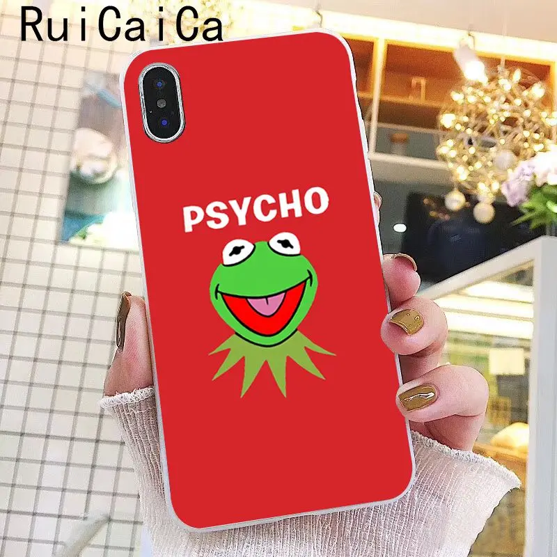 Ruicaica лягушонок Кермит милый мультфильм мягкий силиконовый чехол для телефона