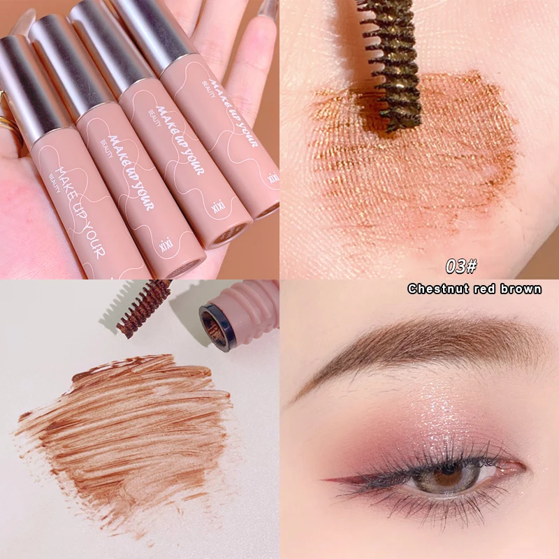 Водонепроницаемый крем для бровей стойкий натуральный темно коричневый 4 цвета