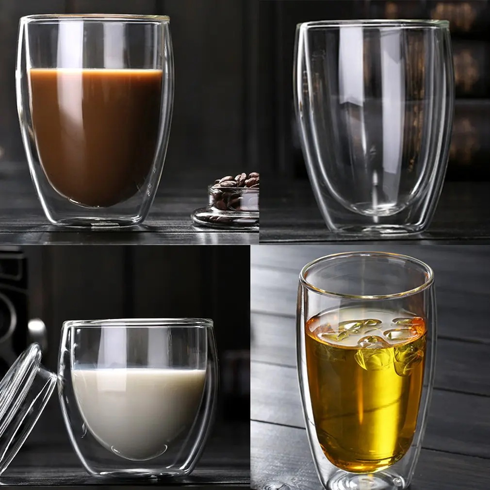 

Heat Resistant Double-Wall Insulated Glass Espresso Mugs Latte Coffee Glasses/Whisky/Coffee Cup/Tea Mug