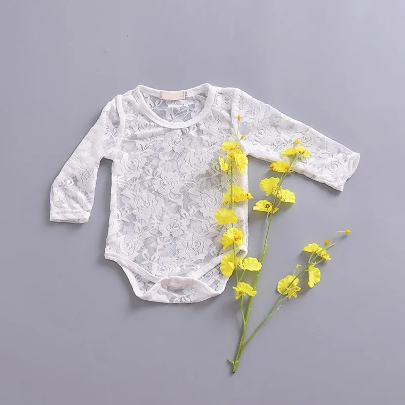 Боди для новорожденных девочек Кружевная летняя одежда принцессы маленьких